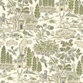 Home Park Soft Green Blue Royal Court Wallpaper by GP&J Baker