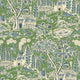 Home Park Emerald Royal Court Wallpaper by GP&J Baker