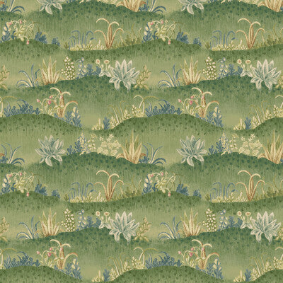 BW45145.1 Garden Tapestry Royal Green Royal Court Wallpaper by GP&J Baker