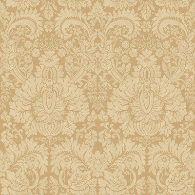 BW45146.5 Queen's Damask Parchment Royal Court Wallpaper by GP&J Baker