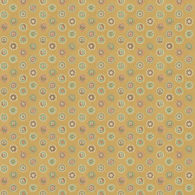 BW45147.4 Court Buttons Orche Royal Court Wallpaper by GP&J Baker