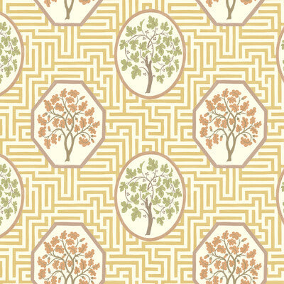 BW45148.4 Royal Maze Orche Royal Court Wallpaper by GP&J Baker