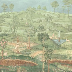 BW45150.1 Royal Park Panel Green Royal Court Wallpaper by GP&J Baker