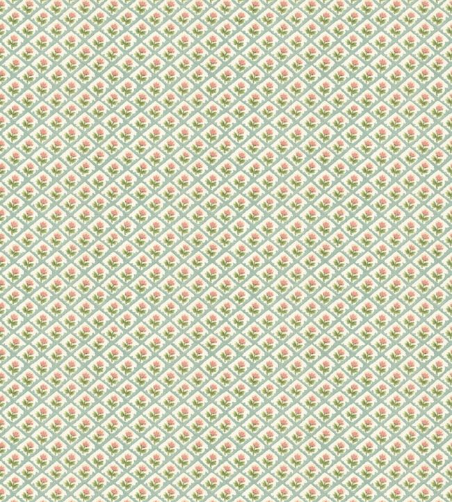 BW45156/5 Penny Aqua / Pink Wallpaper by GP & J Baker