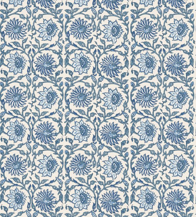 BW45159/1 Cecily Indigo Wallpaper by GP & J Baker