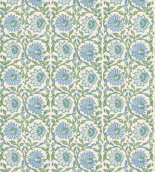 BW45159/2 Cecily Blue / Green Wallpaper by GP & J Baker