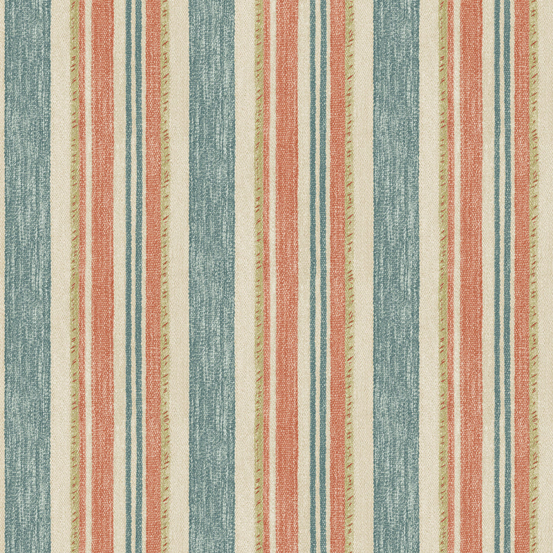 BW45161_7 Cloudline Teal/Spice Kit Kemp Wallpapers II Wallpaper by GP & J Baker