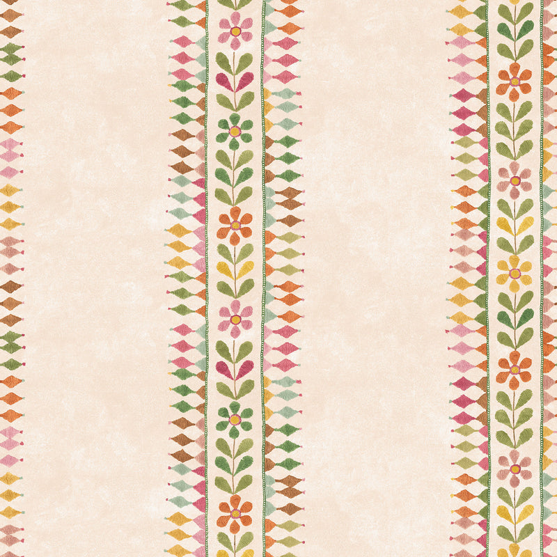 BW45162_3 Flower Pot Green/Pink Kit Kemp Wallpapers II Wallpaper by GP & J Baker