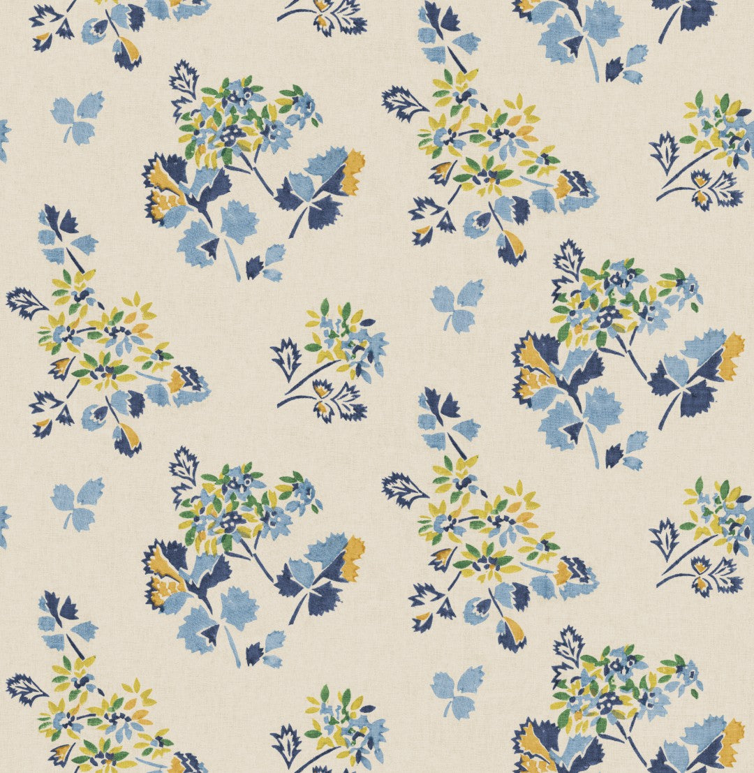 BW45163_2 Forest Flower Blue/Green Kit Kemp Wallpapers II Wallpaper by GP & J Baker