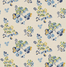 BW45163_2 Forest Flower Blue/Green Kit Kemp Wallpapers II Wallpaper by GP & J Baker