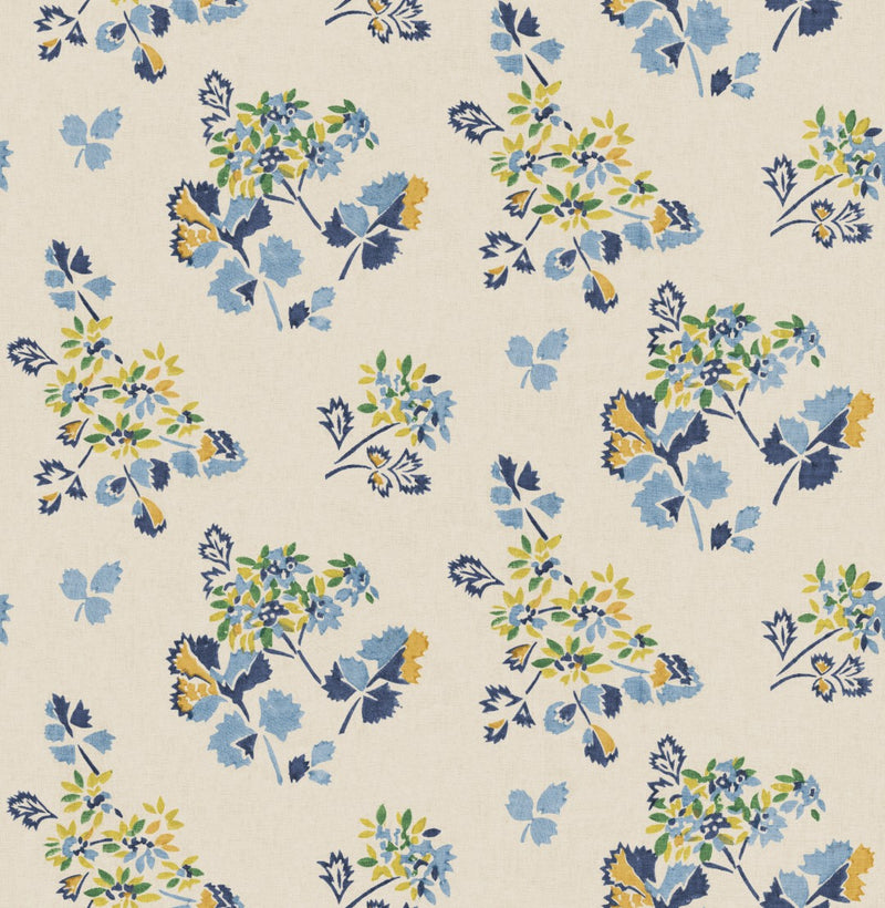 BW45163_2 Forest Flower Blue/Green Kit Kemp Wallpapers II Wallpaper by GP & J Baker