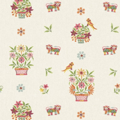 BW45165_2 Roar Stitch Green Kit Kemp Wallpapers II Wallpaper by GP & J Baker