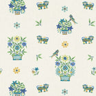 BW45165_3 Roar Stitch Blue/Green Kit Kemp Wallpapers II Wallpaper by GP & J Baker