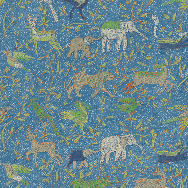 BW45166_2 Noah's Ark Blue Kit Kemp Wallpapers II Wallpaper by GP & J Baker