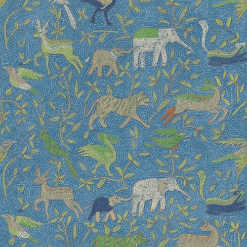 BW45166_2 Noah's Ark Blue Kit Kemp Wallpapers II Wallpaper by GP & J Baker