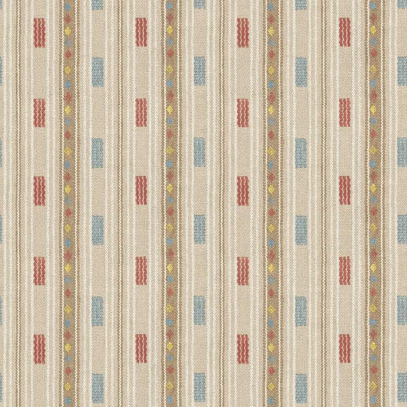 BW45167_3 Tradewind Red/Blue Kit Kemp Wallpapers II Wallpaper by GP & J Baker