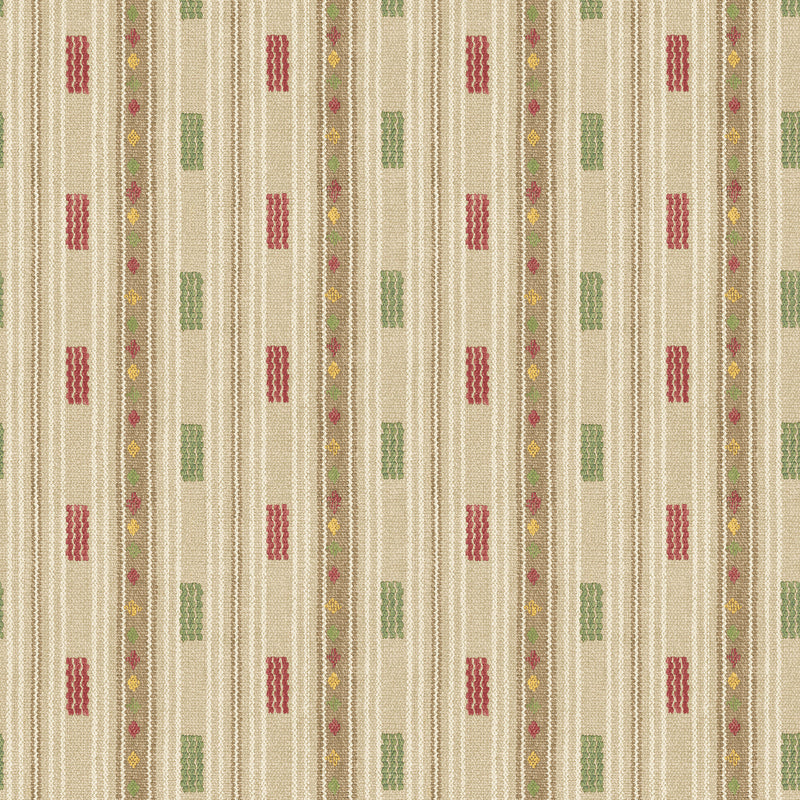 BW45167_4 Tradewind Red/Green Kit Kemp Wallpapers II Wallpaper by GP & J Baker