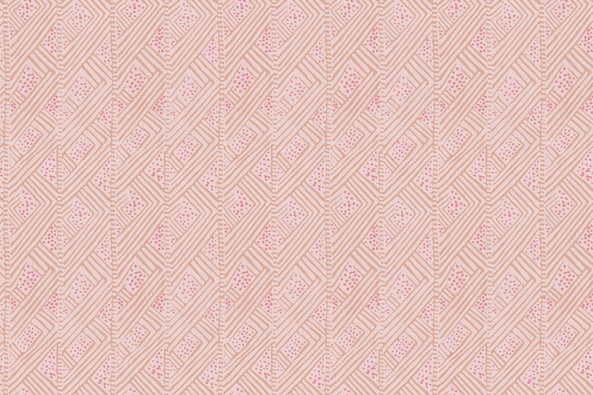 Belge Raffia Rose Wallpaper by Christopher Farr Cloth