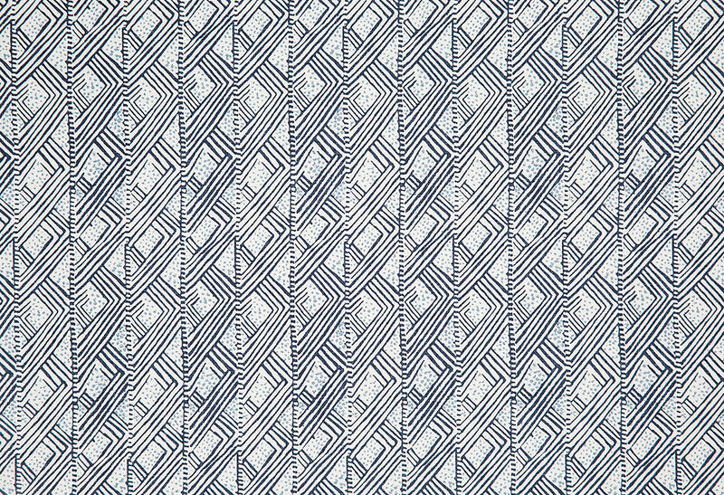 Belge Dark Indigo fabric by Christopher Farr Cloth