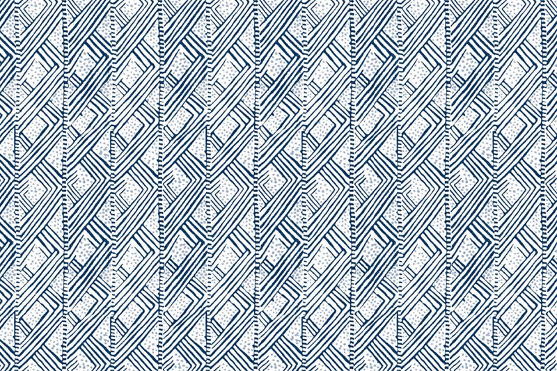 Belge Lapis Blue Wallpaper by Christopher Farr Cloth
