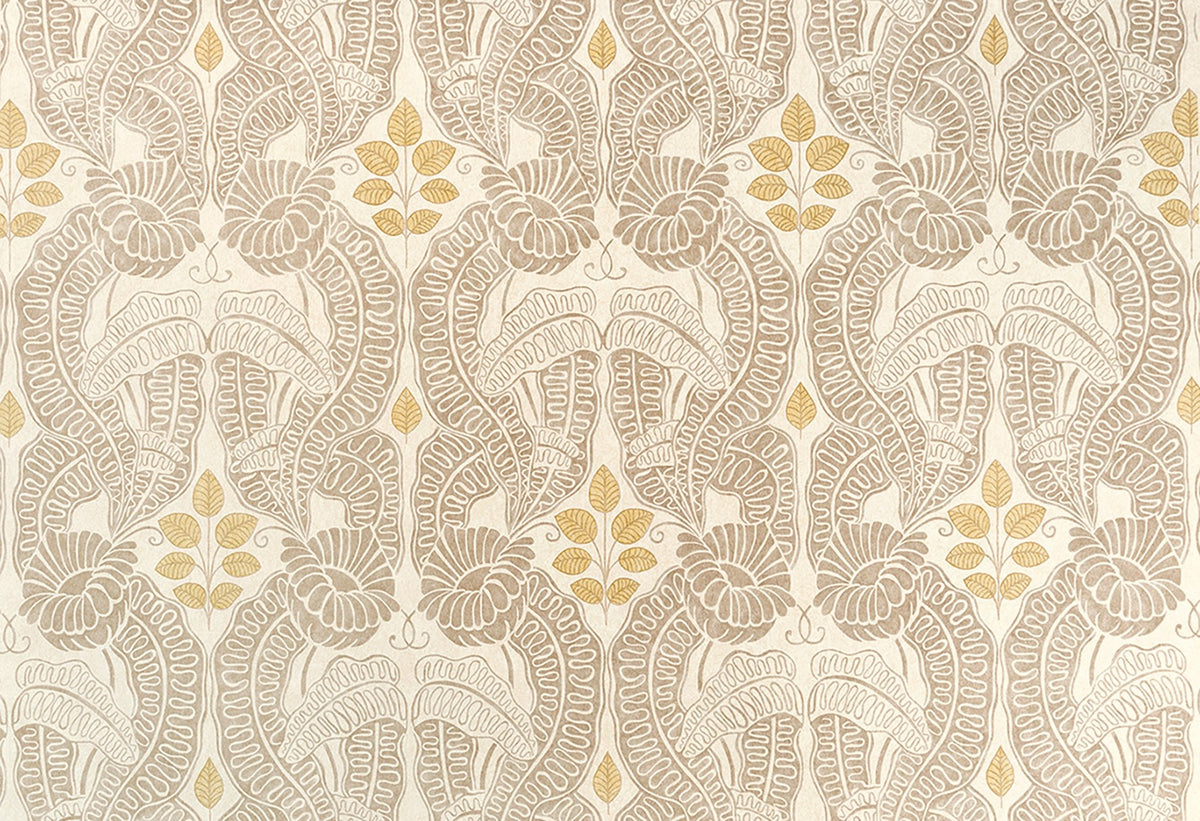 Belle-De-Nuit Natural fabric by Christopher Farr Cloth