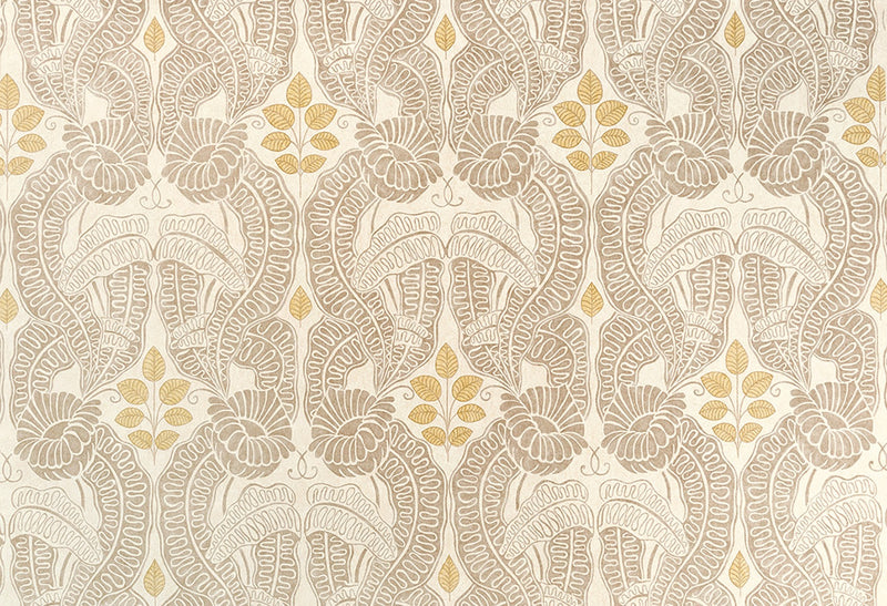 Belle-De-Nuit Natural fabric by Christopher Farr Cloth