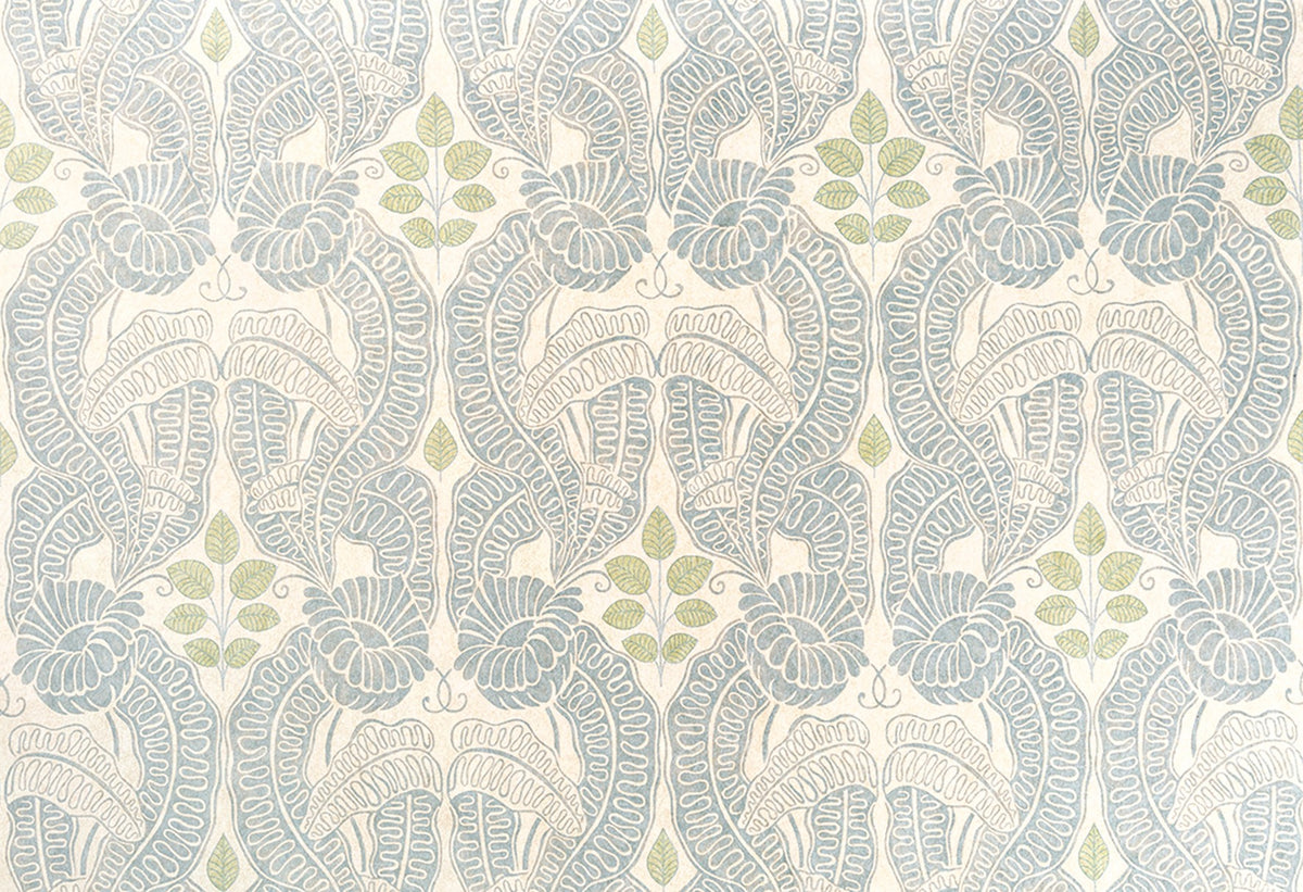 Belle-De-Nuit Pale Blue fabric by Christopher Farr Cloth