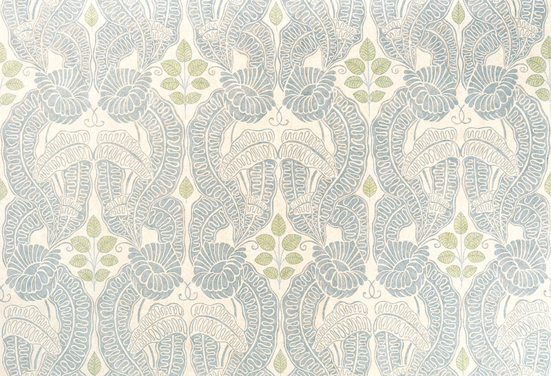 Belle-De-Nuit Pale Blue fabric by Christopher Farr Cloth
