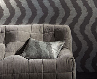 ZW107/03 Bellisario Stripe Glamorama Wallpaper by Zinc Textile