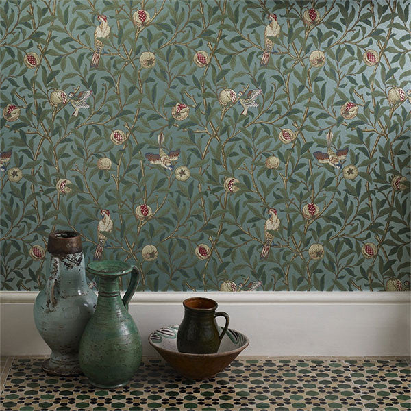 Bird & Pomegranate Archive II Wallpaper by Morris & Co