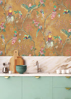 BMWL005/01A Birds in Paradise Wild Life Wallpaper by Brand McKenzie