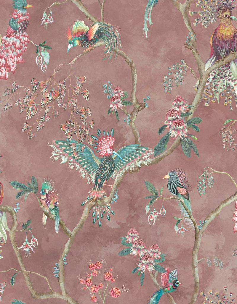 BMWL005/01C Birds in Paradise Wild Life Wallpaper by Brand McKenzie