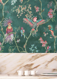 BMWL005/01E Birds in Paradise Wild Life Wallpaper by Brand McKenzie