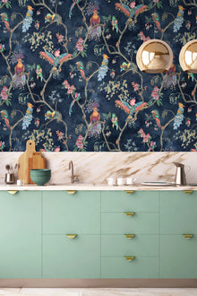 BMWL005/01B Birds in Paradise Wild Life Wallpaper by Brand McKenzie