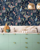 BMWL005/01B Birds in Paradise Wild Life Wallpaper by Brand McKenzie