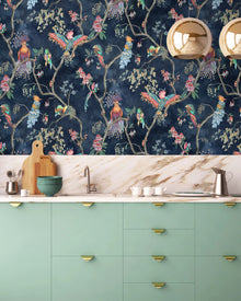 BMWL005/01B Birds in Paradise Wild Life Wallpaper by Brand McKenzie