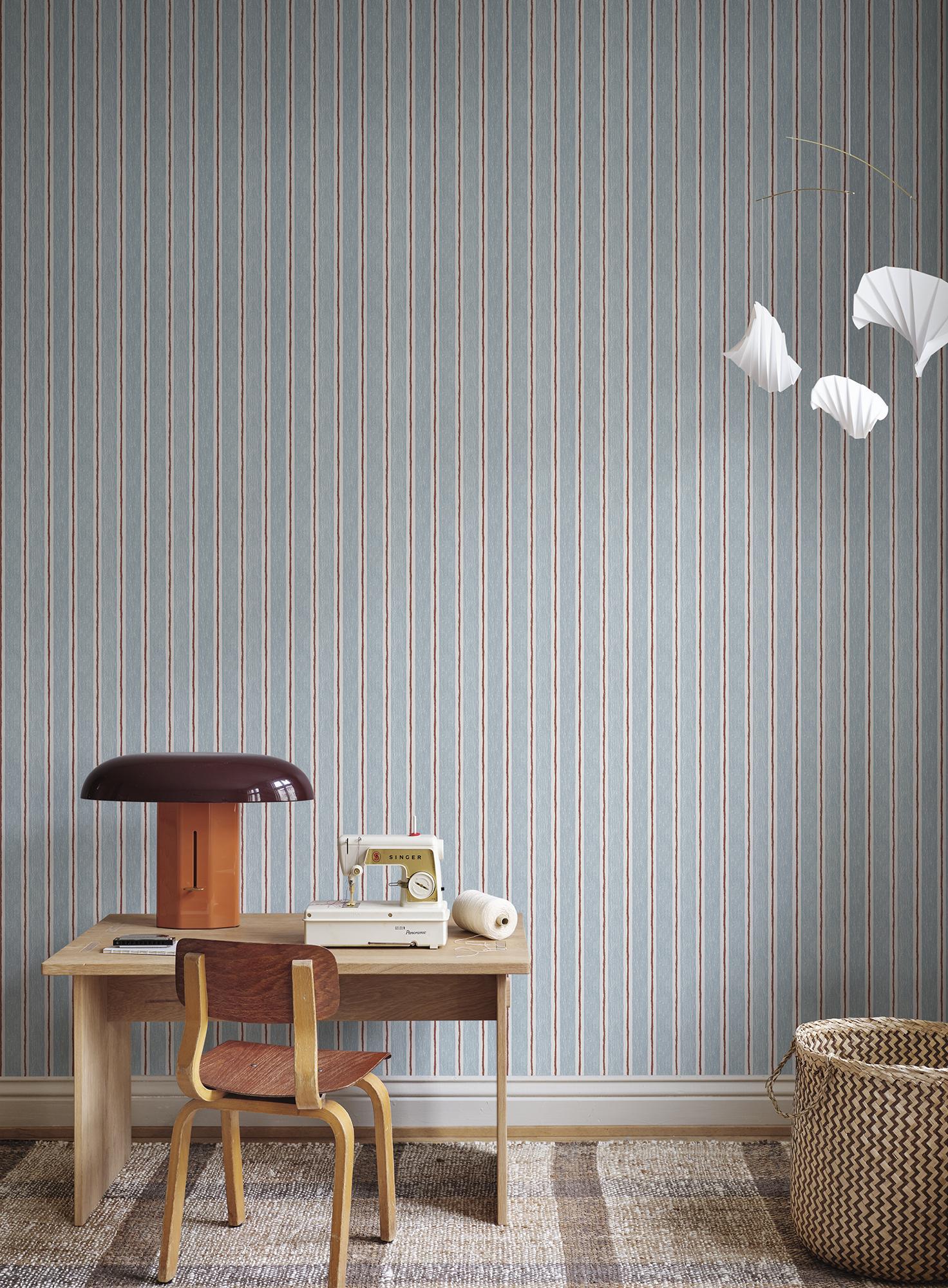 S10703 Blue Albin Familjen Mural by Sandberg