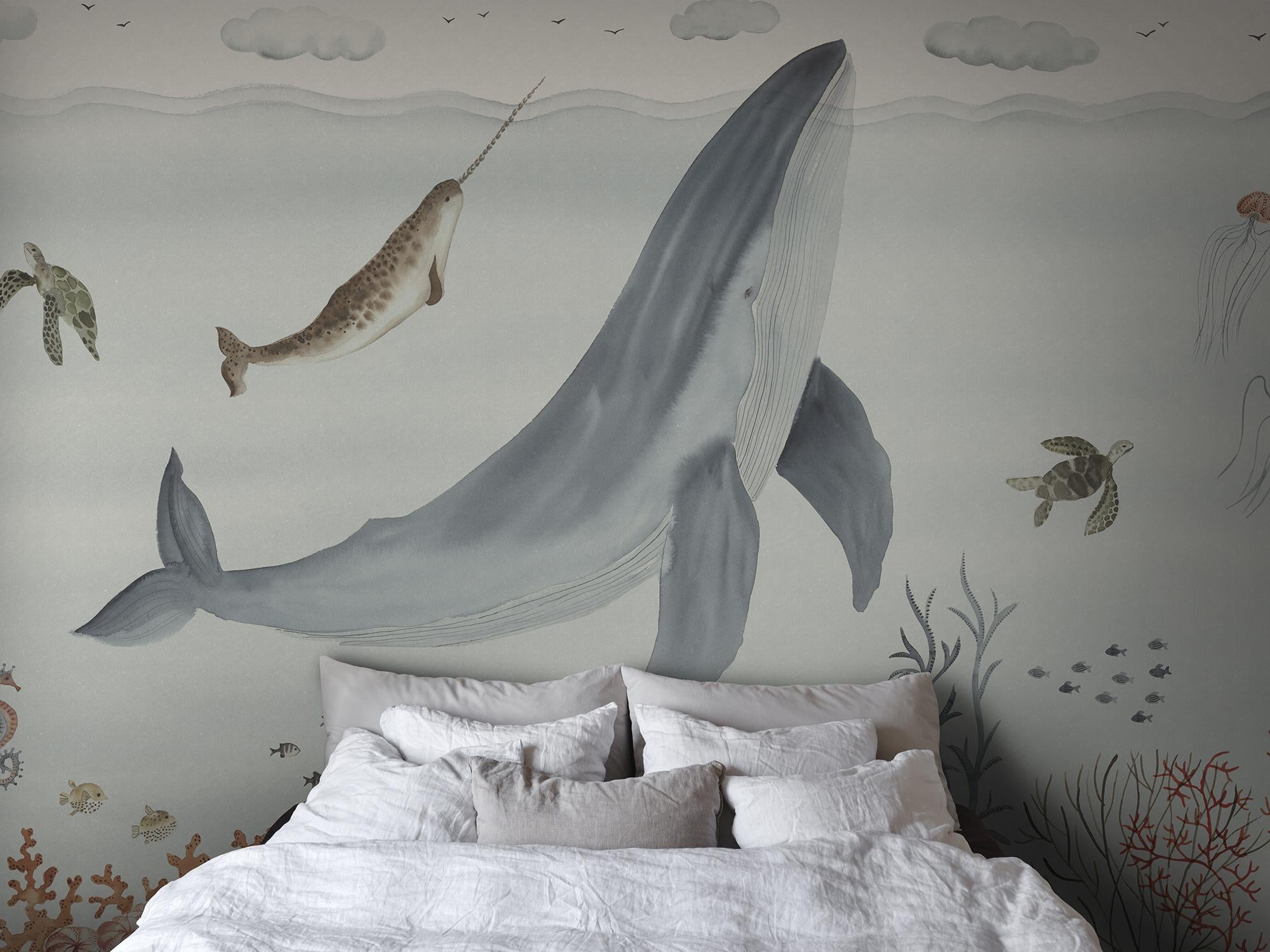 S10759 Blue Sally Familjen Mural by Sandberg