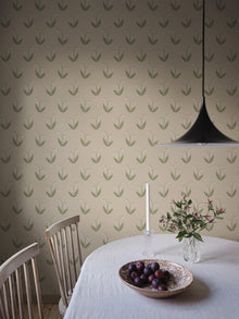 S10635 Blush Lilly Familjen Wallpaper by Sandberg