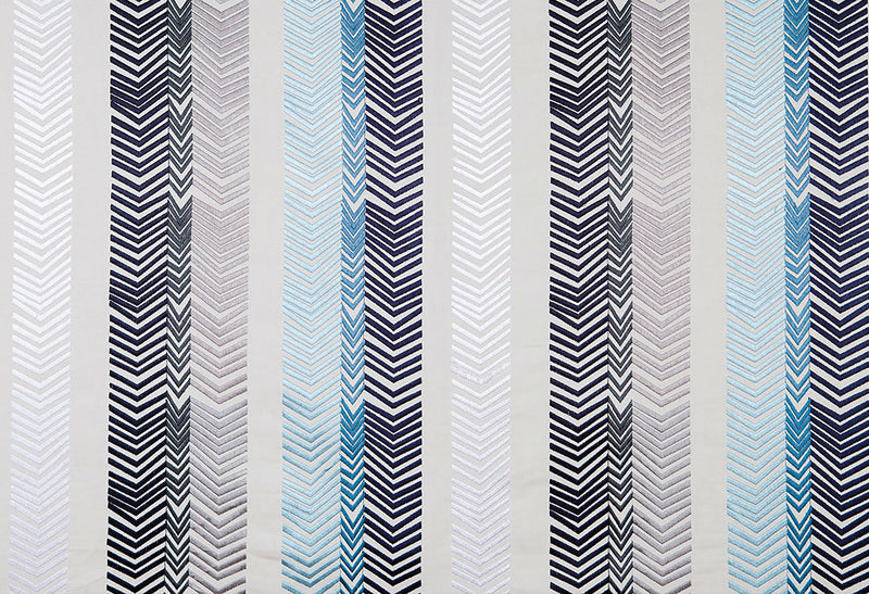 Bookend Indigo fabric by Christopher Farr Cloth