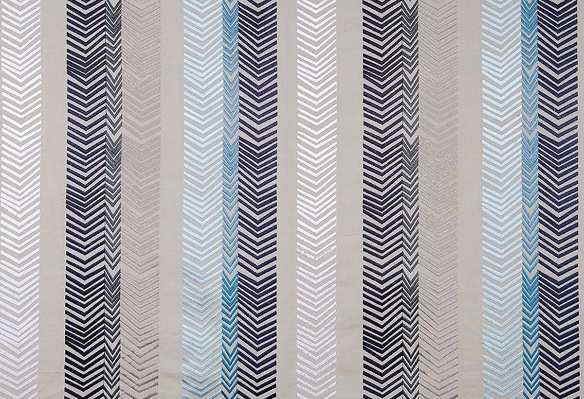Bookend Navy fabric by Christopher Farr Cloth