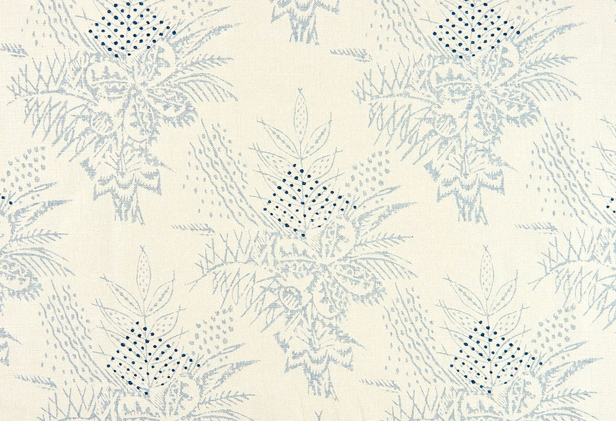 Bouquet Pale Blue fabric by Christopher Farr Cloth