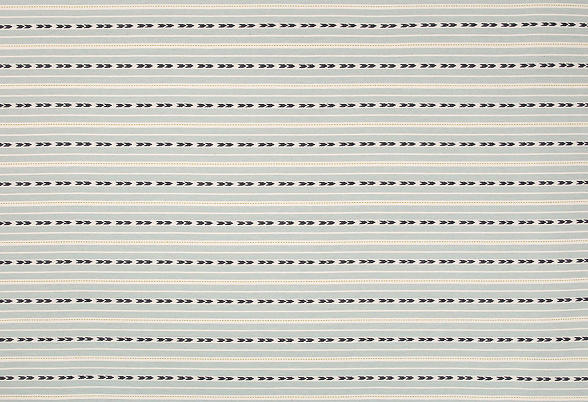 Bow and Arrow Aqua fabric by Christopher Farr Cloth