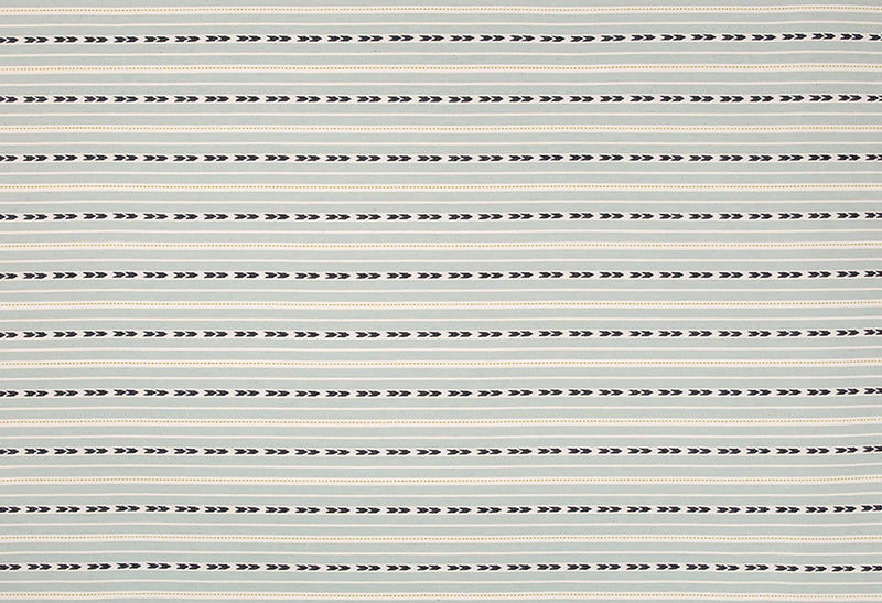 Bow and Arrow Aqua fabric by Christopher Farr Cloth
