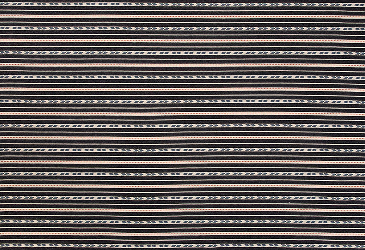 Bow and Arrow Indigo fabric by Christopher Farr Cloth
