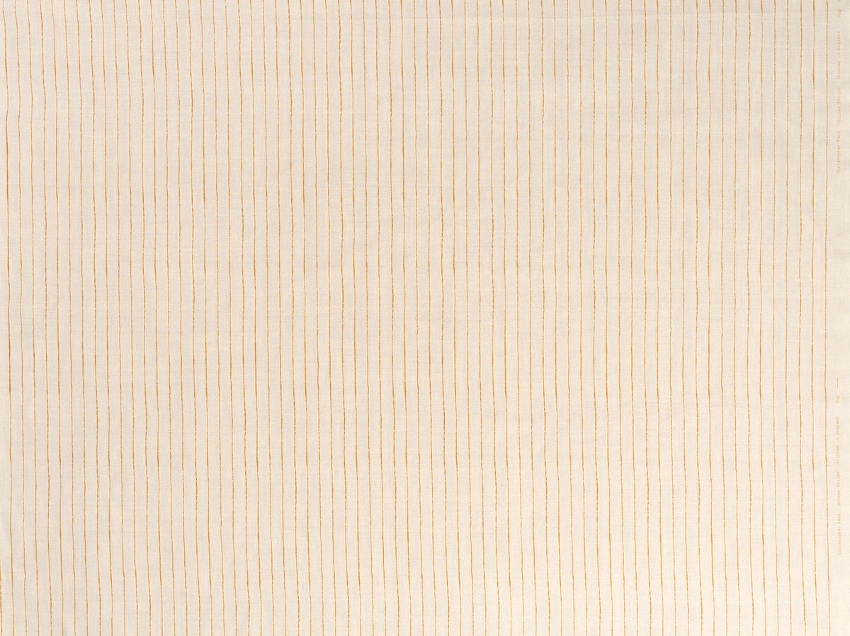 Broken Stripe Honey fabric by Christopher Farr Cloth