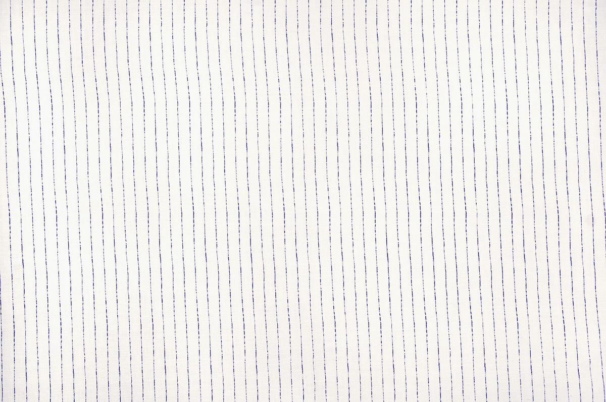 Broken Stripe Indigo fabric by Christopher Farr Cloth