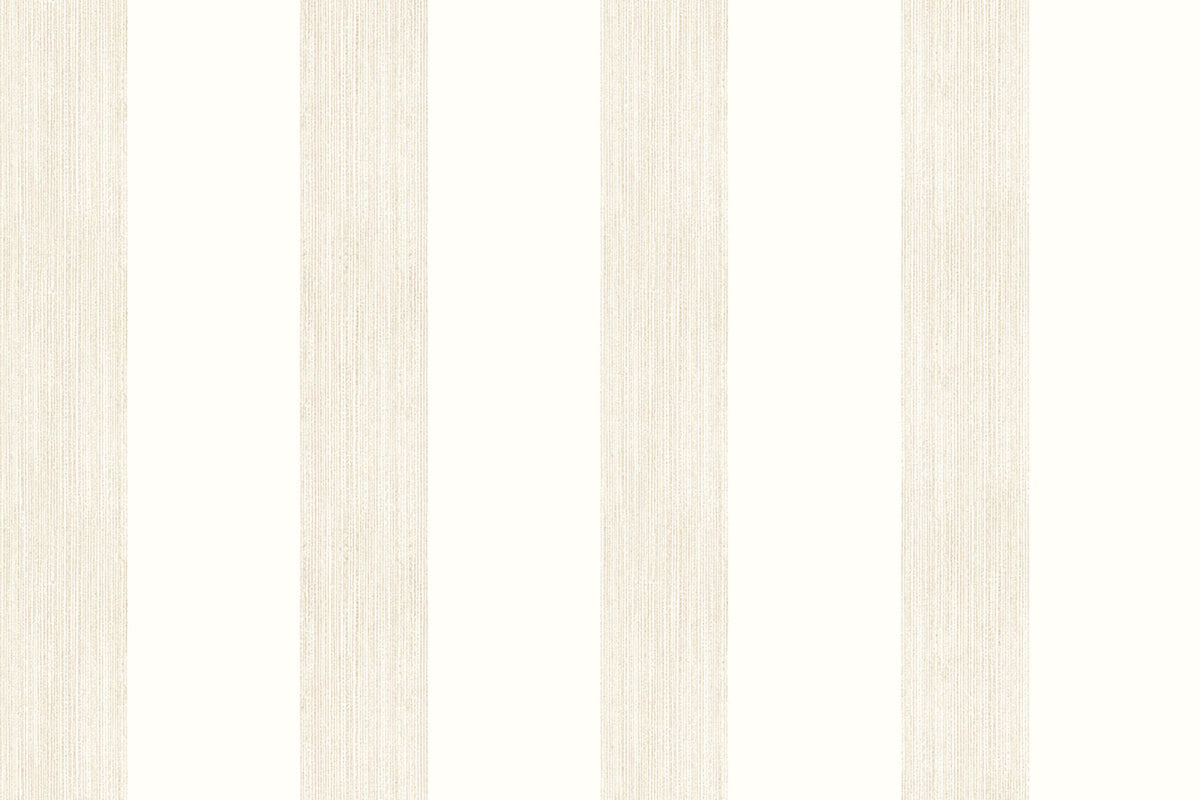 Brome Stripe Beige Wallpaper by Christopher Farr Cloth