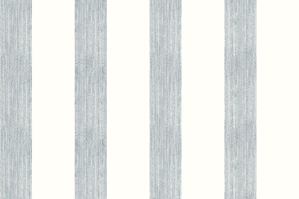Brome Stripe Cobalt Wallpaper by Christopher Farr Cloth
