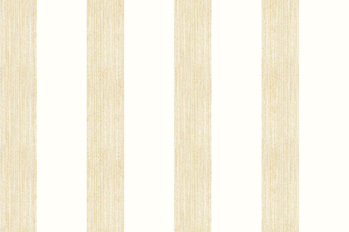 Brome Stripe Gold Wallpaper by Christopher Farr Cloth